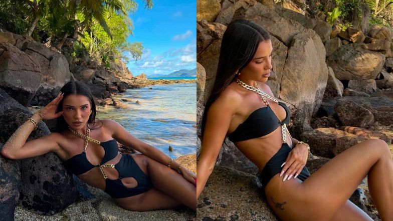 Natsu wyleguje się na skale