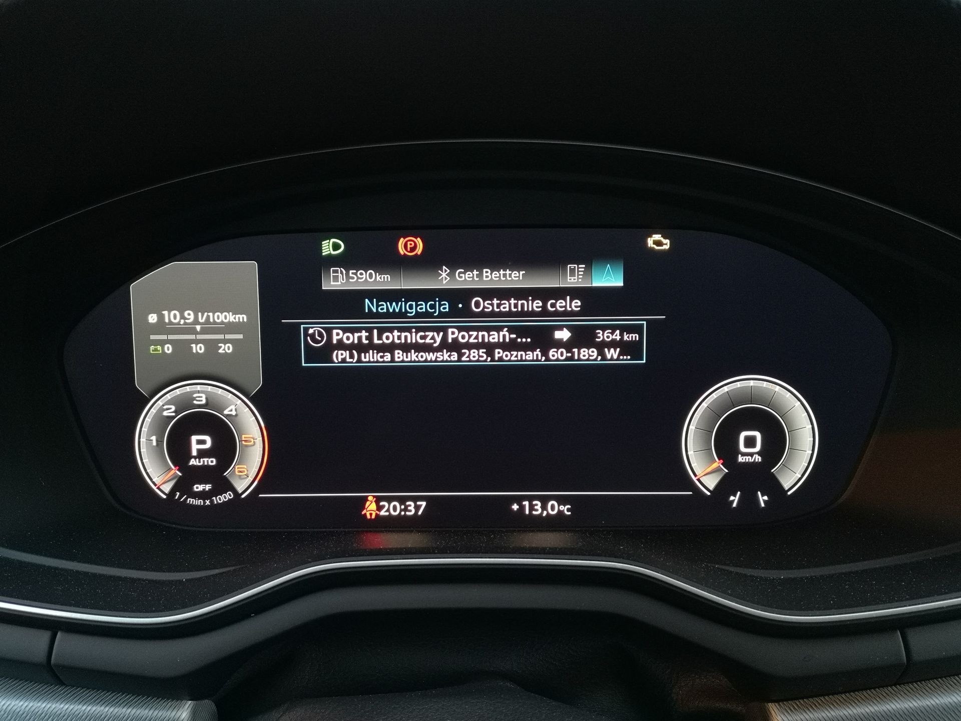 Audi A5 Sportback: Aplikacja MyAudi, wirtualny kokpit i Android Auto 14