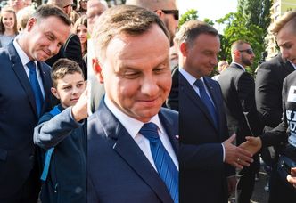 Andrzej Duda pozuje do selfie i "zbija piątki" z uczniami (ZDJĘCIA)