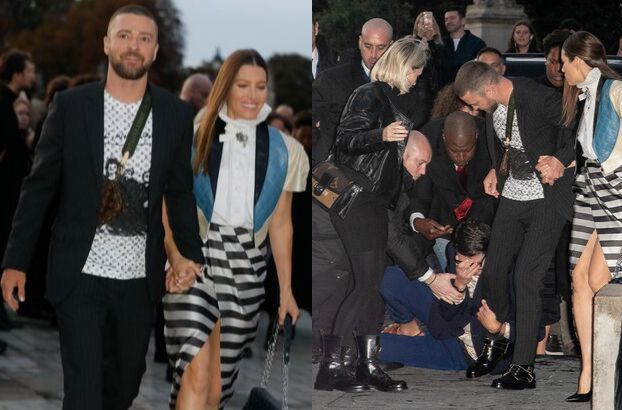 Justin Timberlake został zaatakowany podczas Paris Fashion Week! 