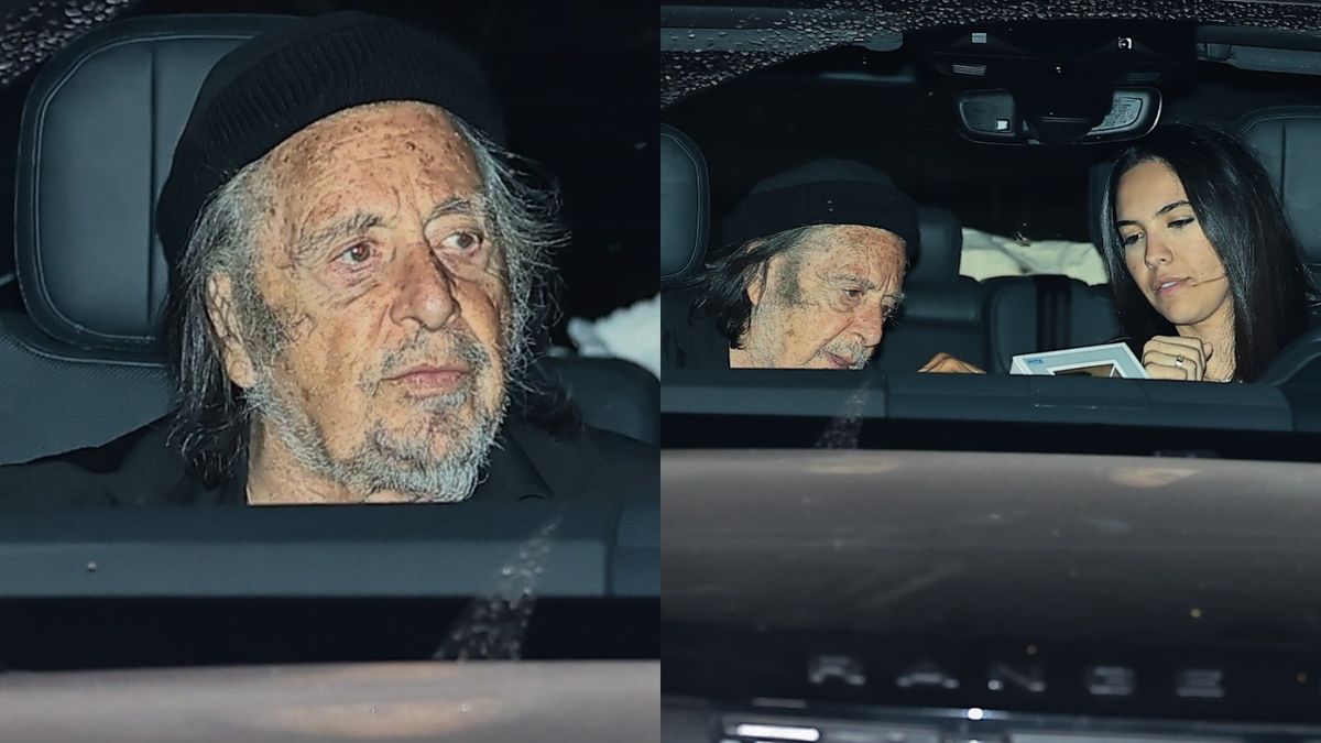 Al Pacino opuszcza hotel w towarzystwie młodszej partnerki