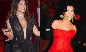 Lauren Sanchez chwali się WYDEKOLTOWANĄ kreacją,w jakiej bawiła się na 70. urodzinach Kris Jenner. Przyćmiła jubilatkę? (FOTO)