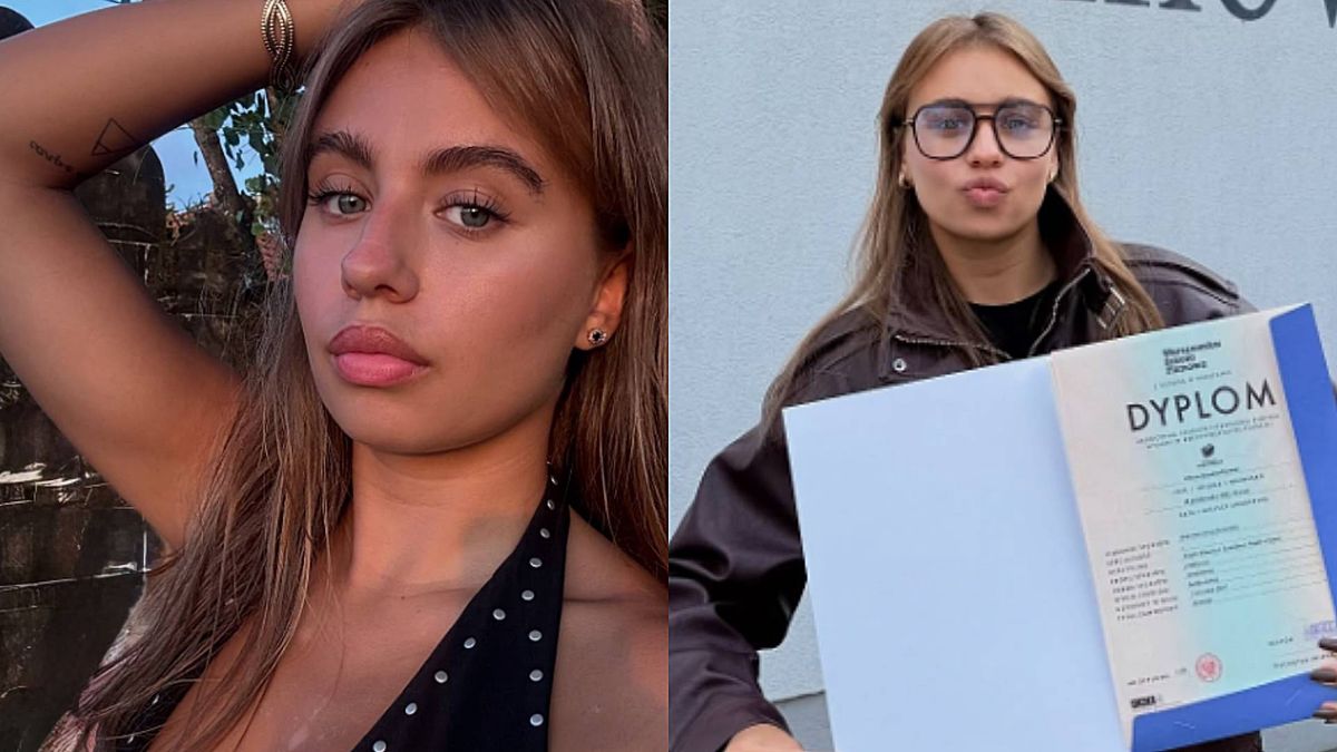 Oliwia Bieniuk pokazała dyplom