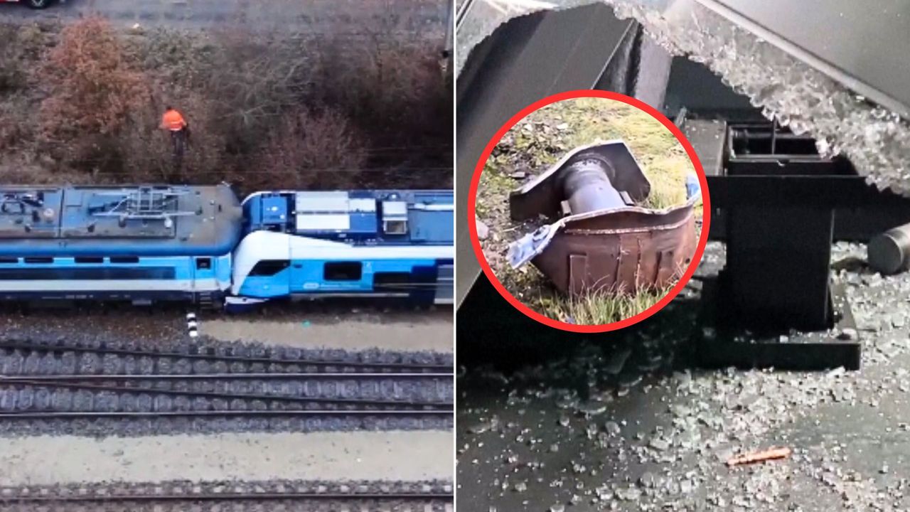 Zderzenie pociągów w Czechach. Nagranie z miejsca wypadku