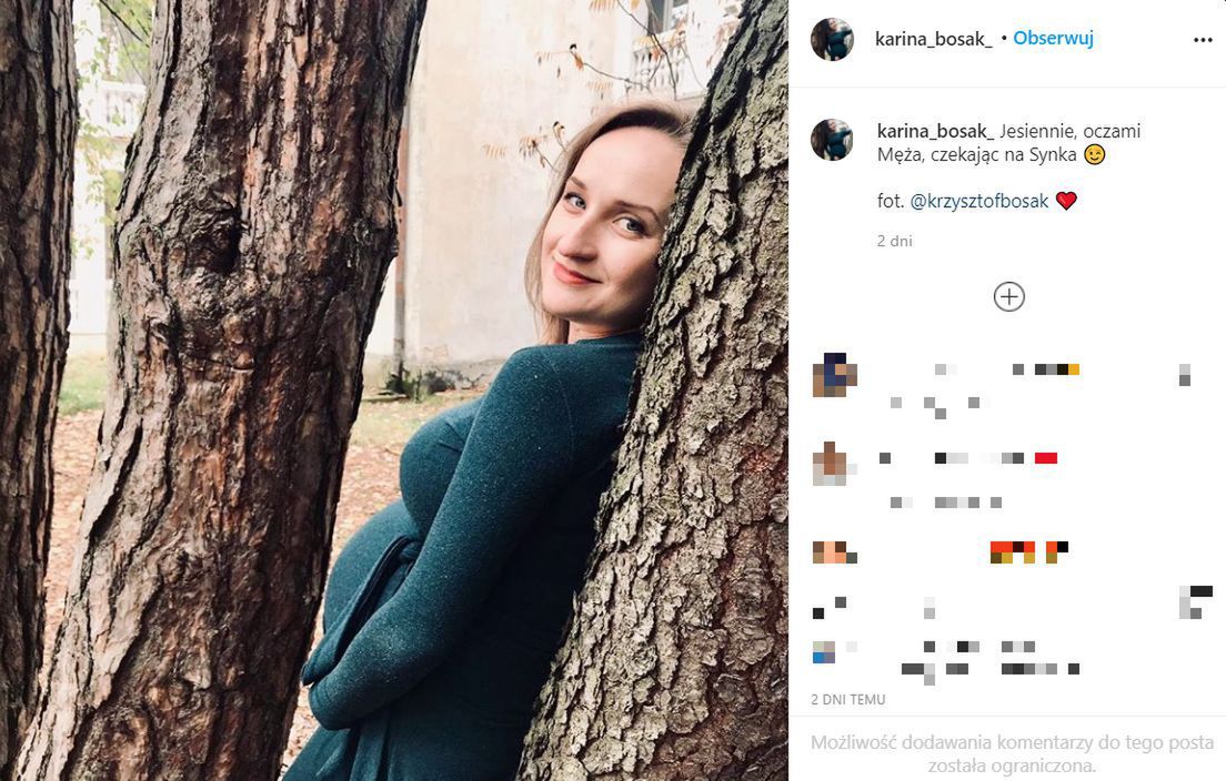 Karina Bosak chwali się ciążową sesją