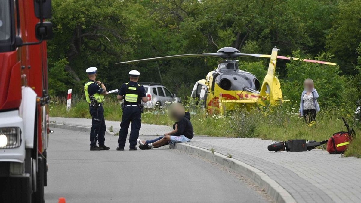 Nie żyje 15-latek, który jechał hulajnogą bez kasku