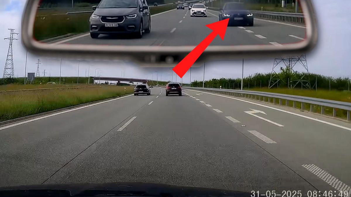 Skandaliczne zachowanie kierowcy bmw na S7.