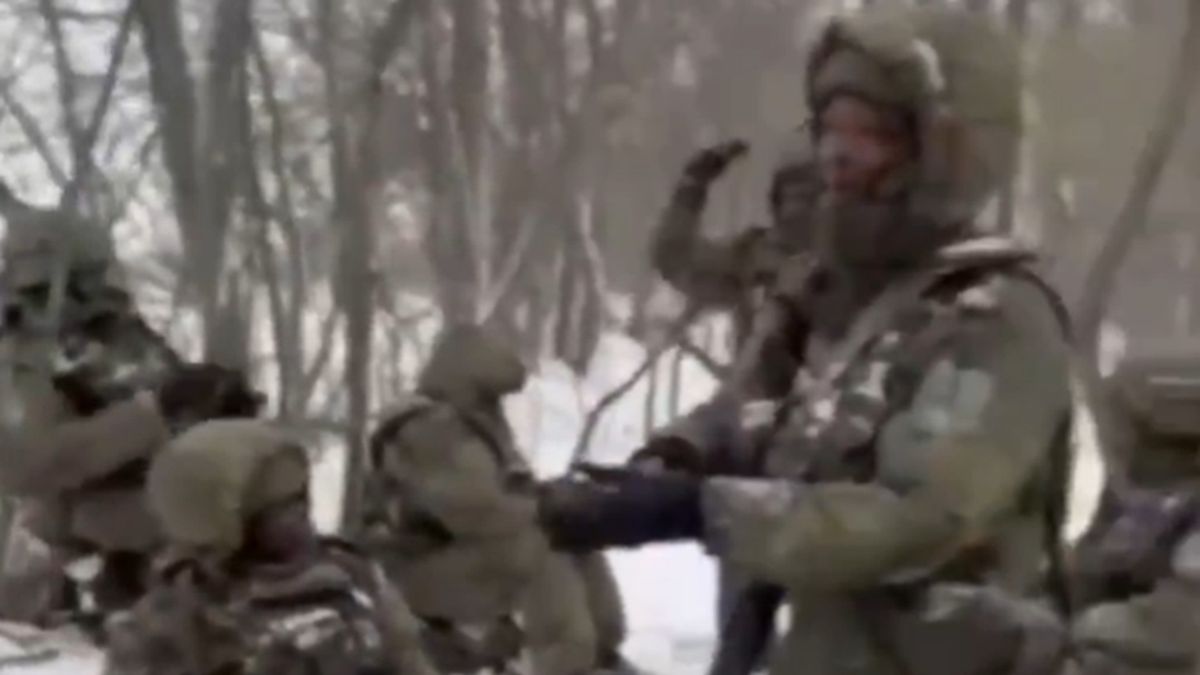 Rozśpiewani najemnicy nagrani przez Rosjanina