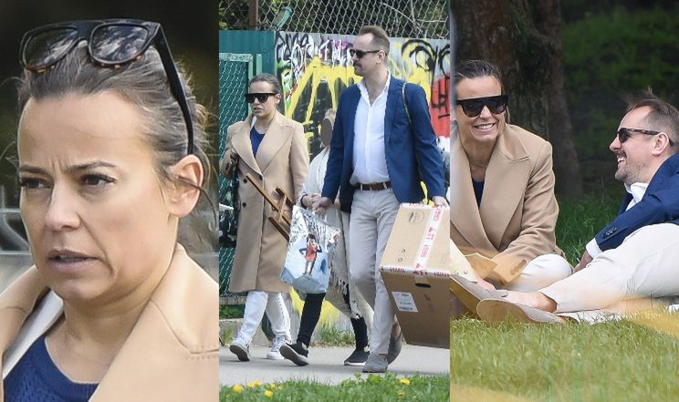 Anna Mucha i Jakub Wons wybrali się z dziećmi do parku, by SPRZEDAWAĆ LEMONIADĘ