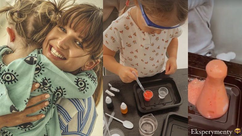 Klara Lewandowska bawi się w chemika