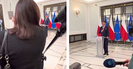 Spięcie na konferencji Hołowni. Błyskawiczna riposta marszałka Sejmu