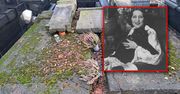Smutny widok. Zniszczony grób przedwojennej polskiej gwiazdy