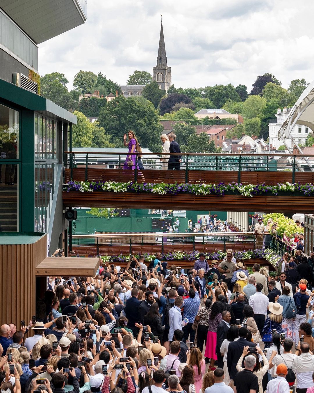 Księżna Kate podczas finału Wimbledonu (Instagram)