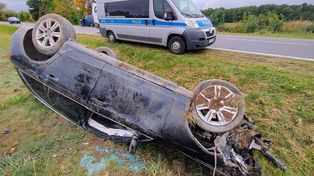 Lębork: Po alkoholu i narkotykach doprowadził do wypadku