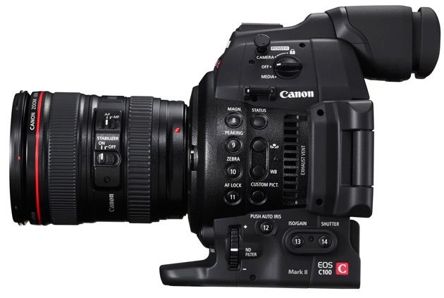 Canon EOS C100 Mark II widok bok