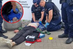 Spadł na oczach świadków. Dramatyczna akcja w centrum Warszawy