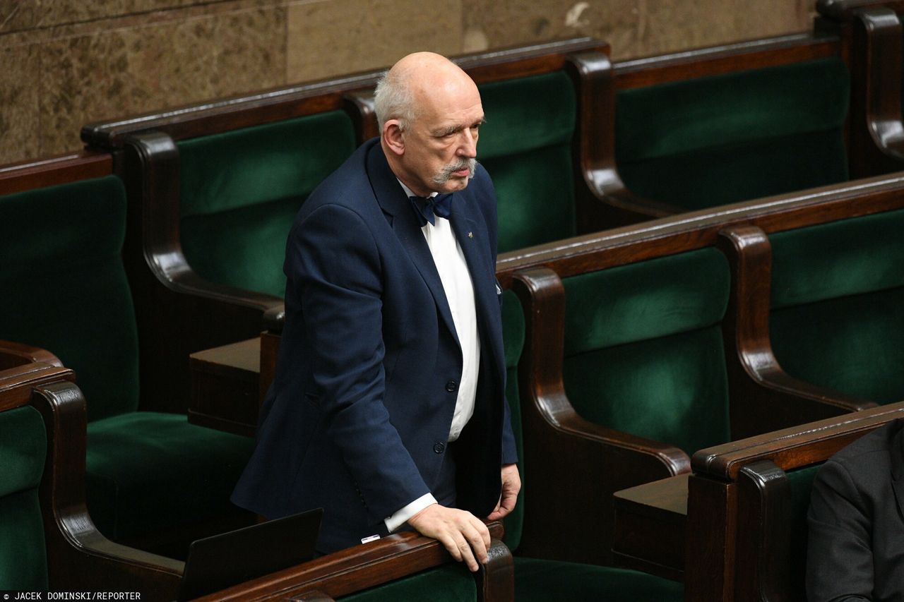 Sejm. Janusz Korwin-Mikke z Konfederacji