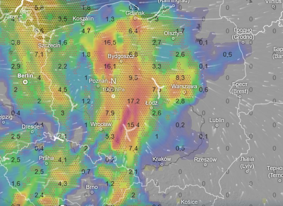 Pogoda w nocy z piątku na sobotę