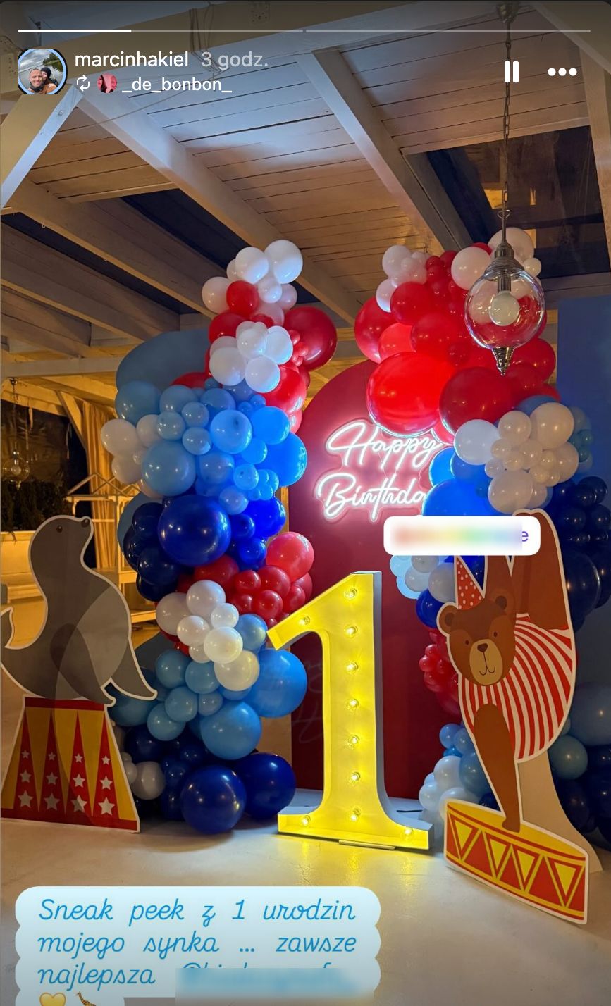 Marcin Hakiel i Dominika wyprawili urodziny syna