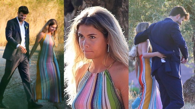 Gerard Pique z nową dziewczyną na weselu u przyjaciół