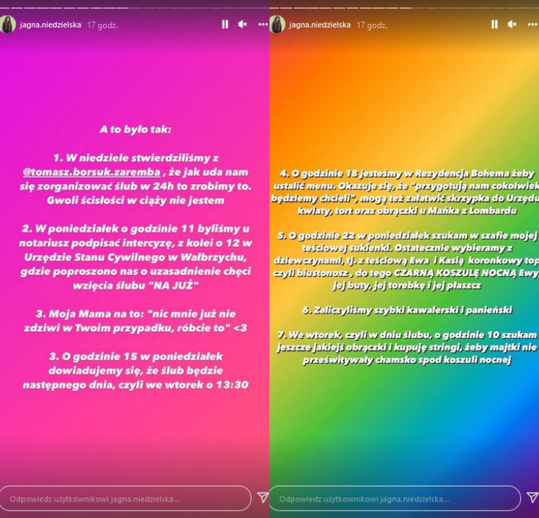 Jagna Niedzielska wyszła za mąż