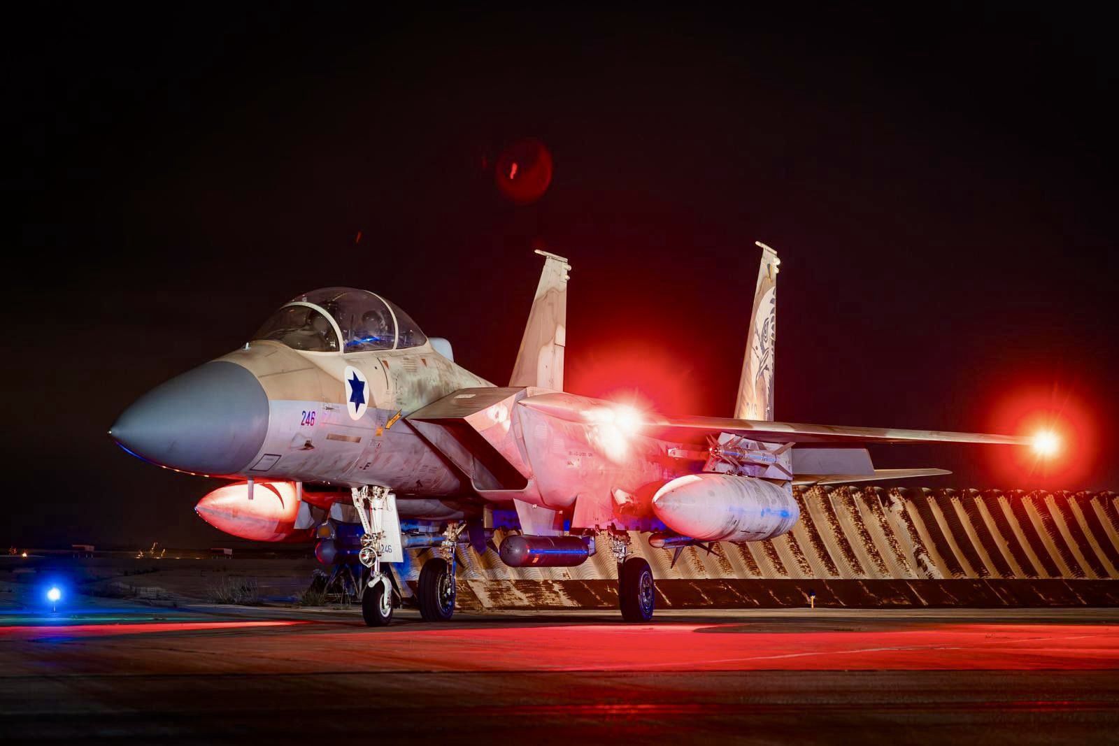 F-15I izraelskich sił powietrznych w bazie
