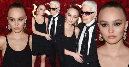 18-letnia Lily-Rose Depp nerwowo ściska rękę "mentora" na ściance (ZDJĘCIA)