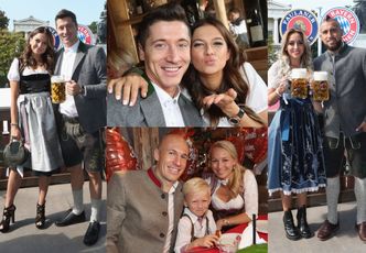 Lewandowscy i piłkarze Bayernu z żonami świętują Oktoberfest (ZDJĘCIA)