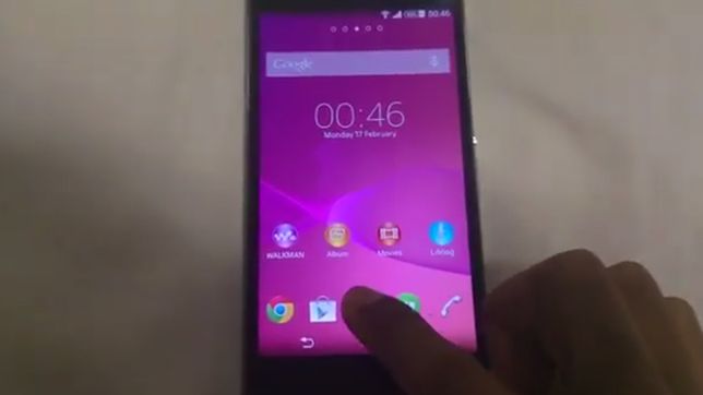 Xperia Sirius z KitKatem uchwycona na wideo 1