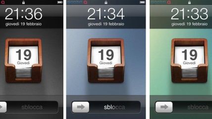 Kartka z kalendarza na LockScreen-ie 1