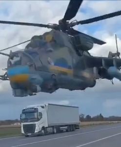 Śmigłowiec Mi-24 przeleciał im tuż nad głowami. Niesamowity wyczyn ukraińskiego pilota
