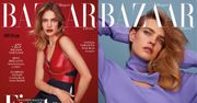 Natalia Vodianova na dwóch okładkach "Harper's Bazaar"