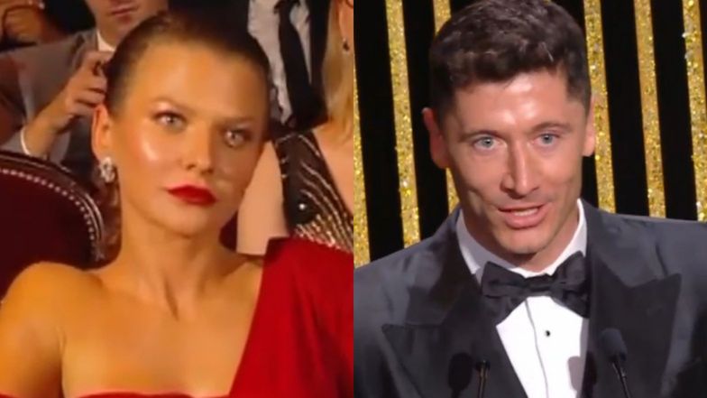 Robert Lewandowski przemawia po odebraniu trofeum im. Gerda Muellera i dziękuje rodzinie: "Oni sprawiają, że czuję się WYJĄTKOWO"