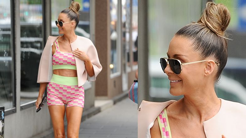 Małgorzata Rozenek maszeruje do swojego butiku