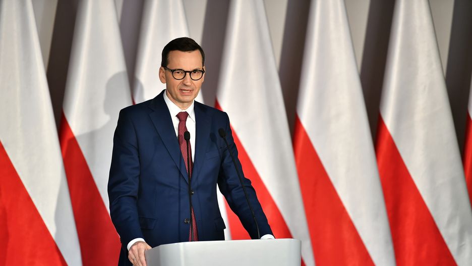 Wrocław, 11.06.2022. Premier Mateusz Morawiecki na obchodach 40. rocznicy powstania Solidarności Walczącej, 11 bm. w siedzibie NSZZ Solidarność we Wrocławiu. (aldg) PAP/Maciej Kulczyński