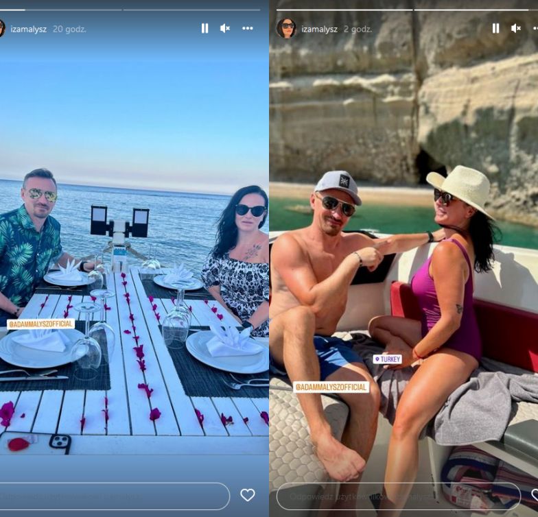 Izabela i Adam Małyszowie na wakacjach w Turcji