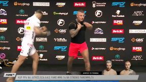 Alan Kwieciński robił media trening przed Fame MMA 14. Potem wszedł on i wydarzyło się TO
