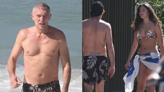 58-letni Vincent Cassel, który niedawno ZNÓW został ojcem, wypoczywa z córką na plaży w Rio de Janeiro