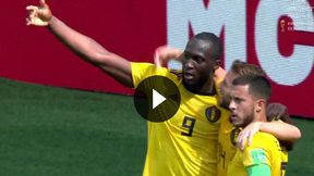 Mundial 2018. Belgia - Tunezja: gol Lukaku na 2:0 (TVP Sport)