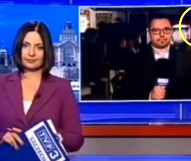 Kibic powiedział, co myśli o PiS. Mina dziennikarki TVP? Bezcenna