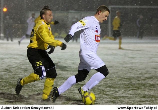 Szczecinianie zagrali z Torgelower SV w śnieżycy (fot. Pogoń)