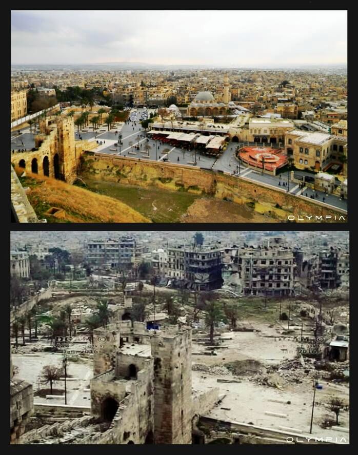 Syria przed i po wojnie - przerażające zdjęcia ukazujące zniszczenia i dramat mieszkańców 32