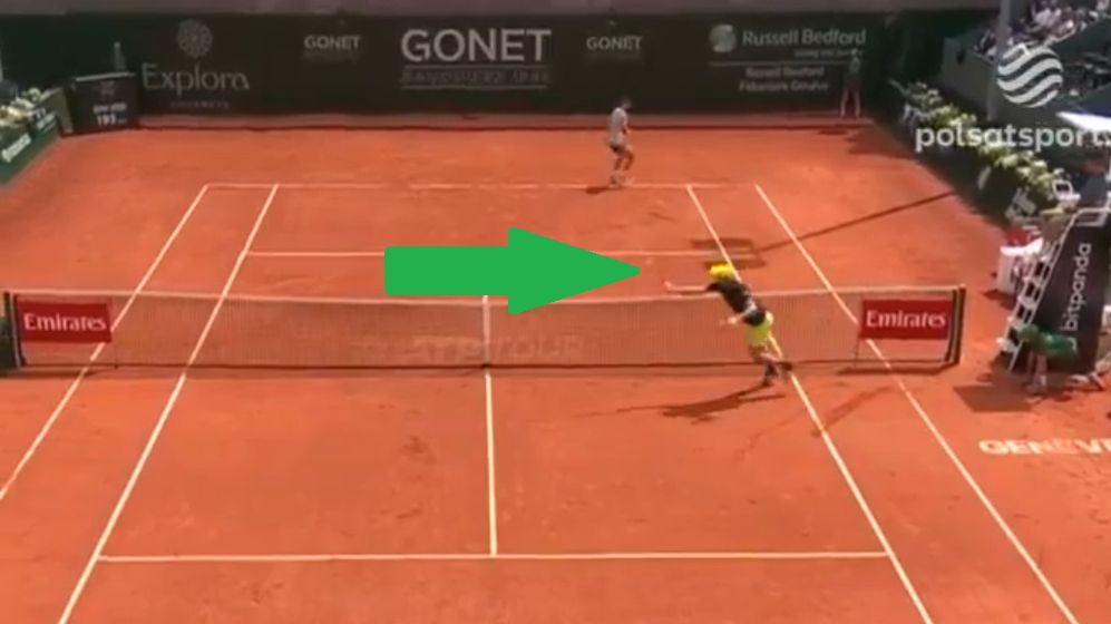 Twitter / Polsat Sport / Tak zagrał Hubert Hurkacz