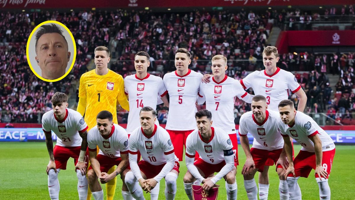 WP SportoweFakty / Tomasz Fijałkoski/Kanał Sportowy / Na dużym zdjęciu reprezentacja Polski. Na małym Radoslaw Gilewicz