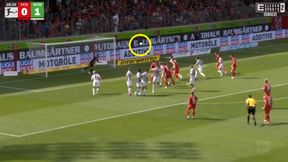 28 minut z czystym kontem, a potem taki strzał. Grabara tylko patrzył