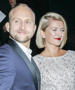 Borys Szyc pozuje z żoną. "Może ktoś nie popełni naszych błędów"