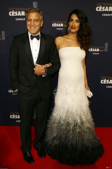 George Clooney i Amal Clooney na gali Cesar FIlm Awards 2017