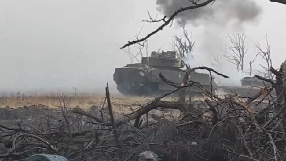 M2A2 Bradley pod Awdijiwką