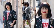 Odchudzony/a Demi Lovato prezentuje dwie PUNKOWE stylówki w drodze na wywiad (ZDJĘCIA)