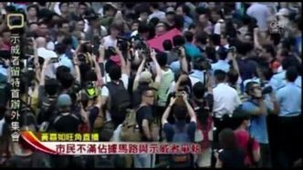 Starcia demonstrantów i mieszkańców Hongkongu